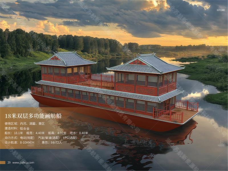 武汉18米双层画舫船